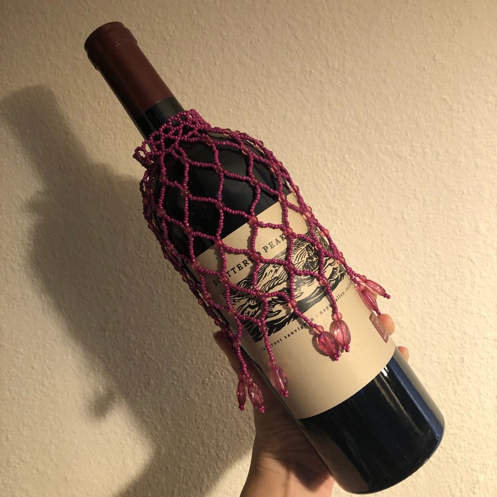Wine Bottle Jewelry Accessory Hot Pink 💎
